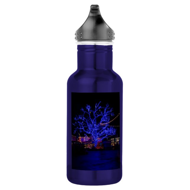 Die blaue Treppe Wasserflasche aus Edelstahl (Rechts)