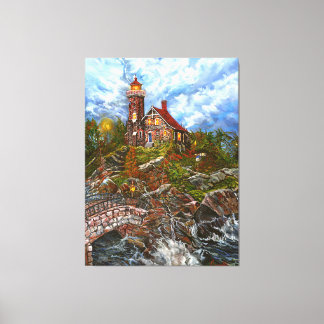 "Die blaue Türleuchte" Leinwanddruck