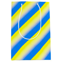 Die Blaue und Gelbe Ukraine Inspirierte den Krieg Mittlere Geschenktüte