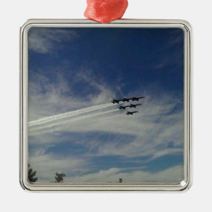 Die blauen Engel Silbernes Ornament
