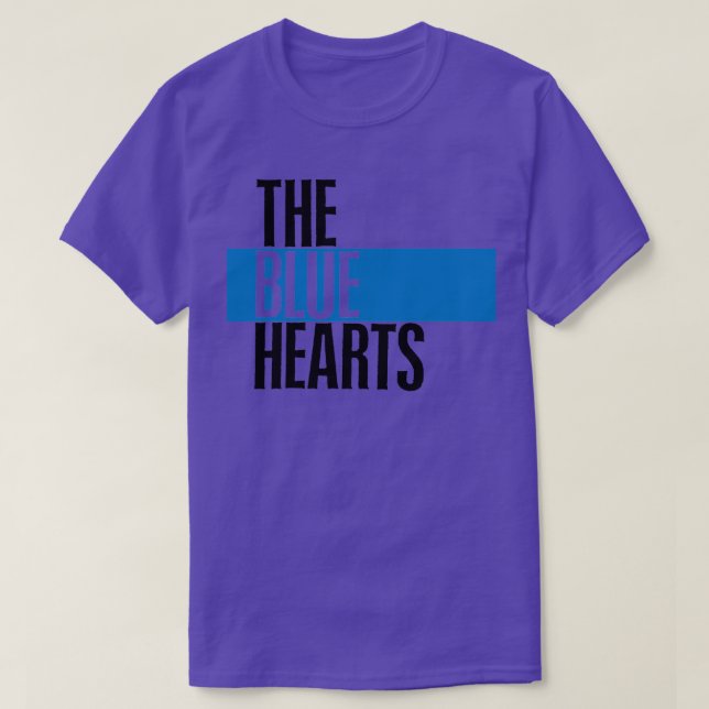Die blauen Herzen T-Shirt (Design vorne)