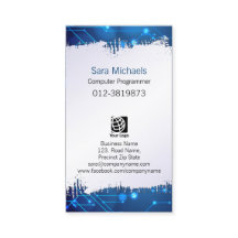 Die blauen Stromkreise des Computerprogrammierers