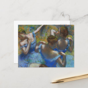 Die blauen Tänzer, Degas Art Postkarte