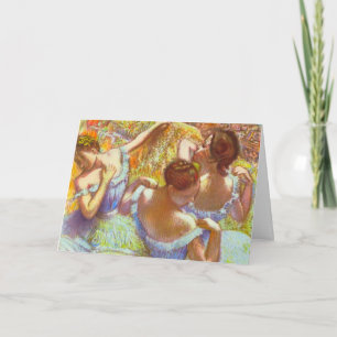 Die blauen Tänzer von Edgar Degas Karte