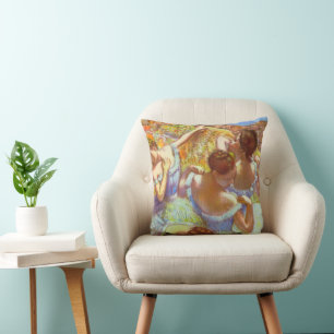 Die blauen Tänzerinnen von Edgar Degas Kissen