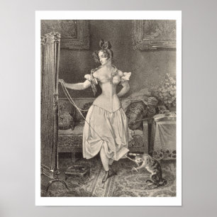 Die Bleibe-Spitze, graviert von Alfred Leon Poster