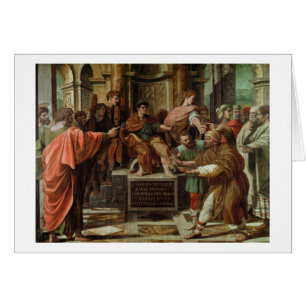 Die Blendung von Elymas (Cartoon für das Sistine