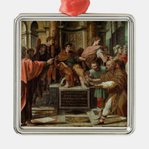 Die Blendung von Elymas (Cartoon für das Sistine Ornament Aus Metall