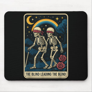 Die Blinde Führung Die Blinde Tarot Card Skele Mousepad