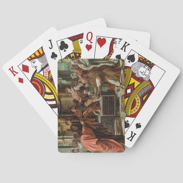 Die Blindung von Elymas (Cartoon für die Sixtinisc Spielkarten (Rückseite)