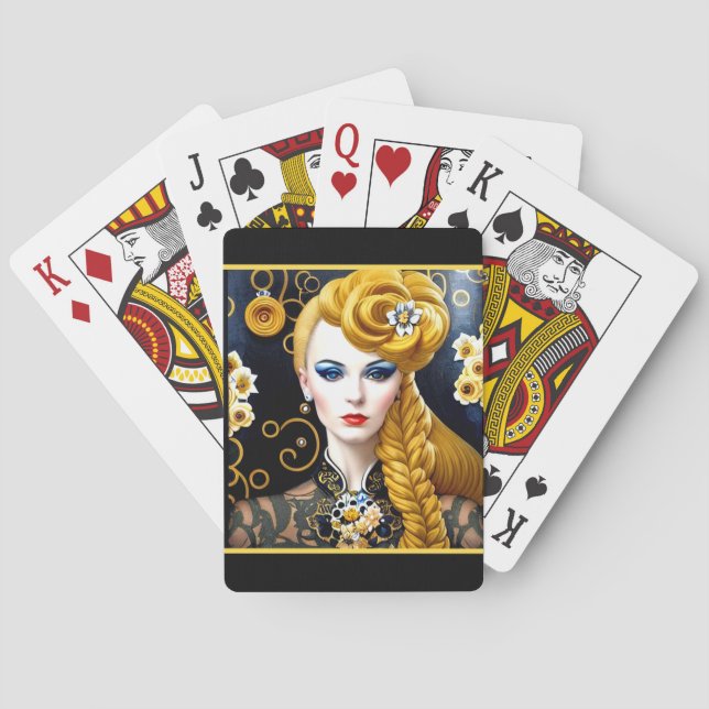 Die blonde Flapper  Spielkarten (Rückseite)