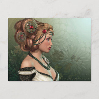 Die Blondine Postkarte