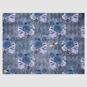 Die Blue Bee Serie Design 1 Seidenpapier