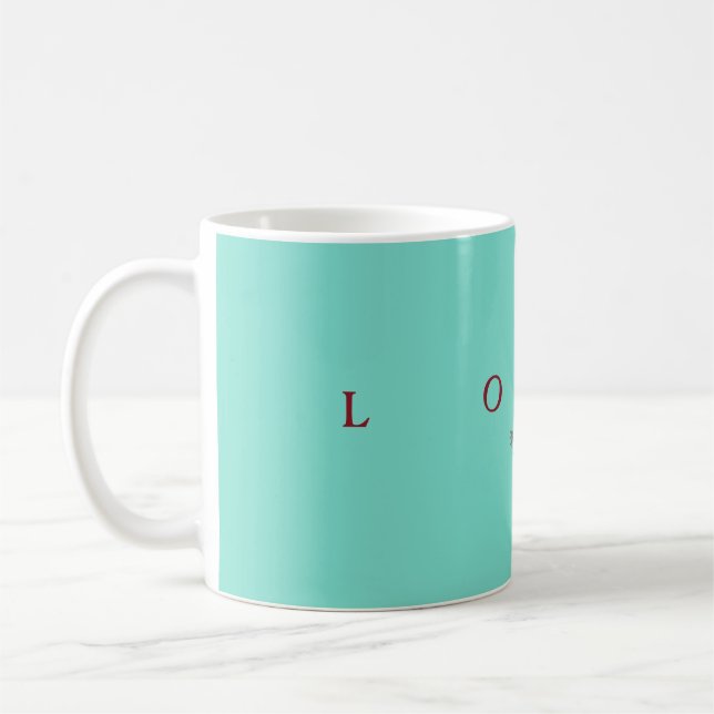 Die Blue Heart Collection - Verbreitung der Liebe  Kaffeetasse (Links)