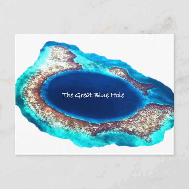 Die Blue Hole Postkarte