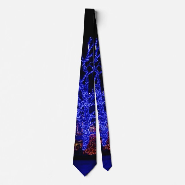 Die Blue Tree Neck Tie Krawatte (Vorderseite)