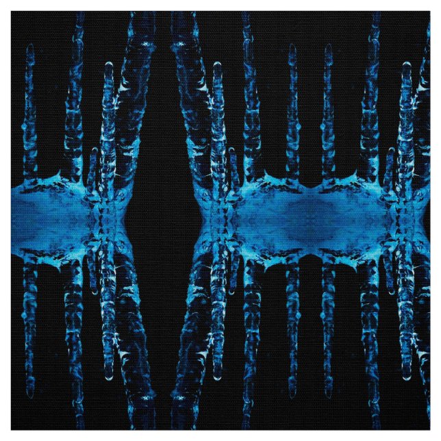 Die Blues des Icicle Stoff (Muster)