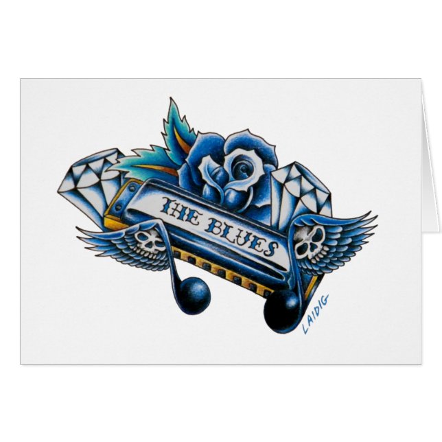 Die Blues-Harmonika-Blitz-Kunst (Vorderseite (Horizontal))