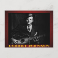 Die Blues von Postkarte Roberts Johnson