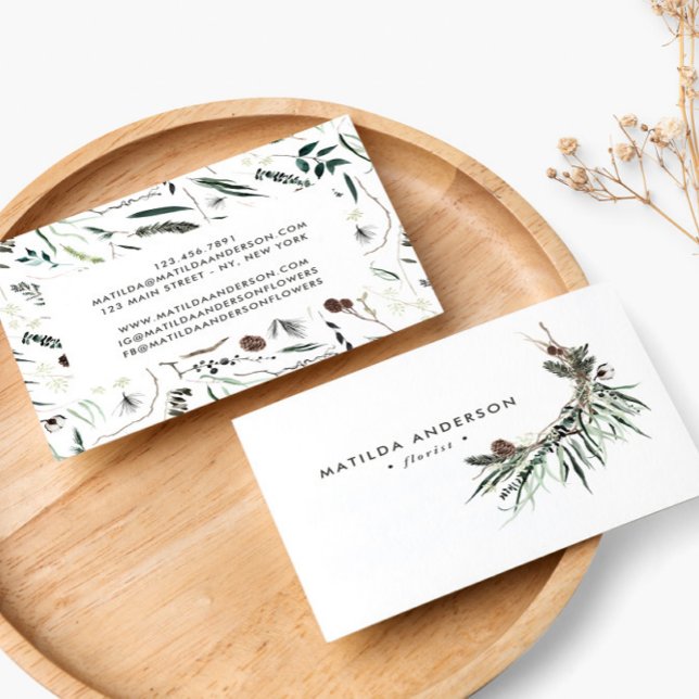 Die blühende Blütenwelt ist schick und elegant. Visitenkarte (Von Creator hochgeladen)