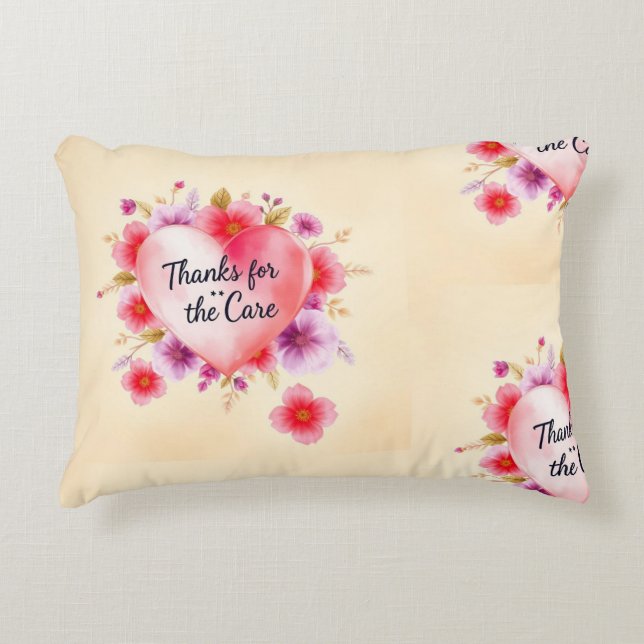 Die blühende Dankbarkeit der Mutter Dekokissen (Vorderseite)