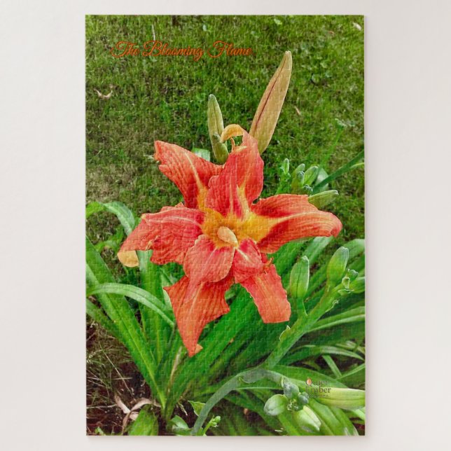 Die blühende Flamme - ruhige Rätsel Puzzle (Vertikal)