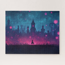 Die blühende Rosa Fee World Puzzle