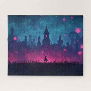 Die blühende Rosa Fee World Puzzle