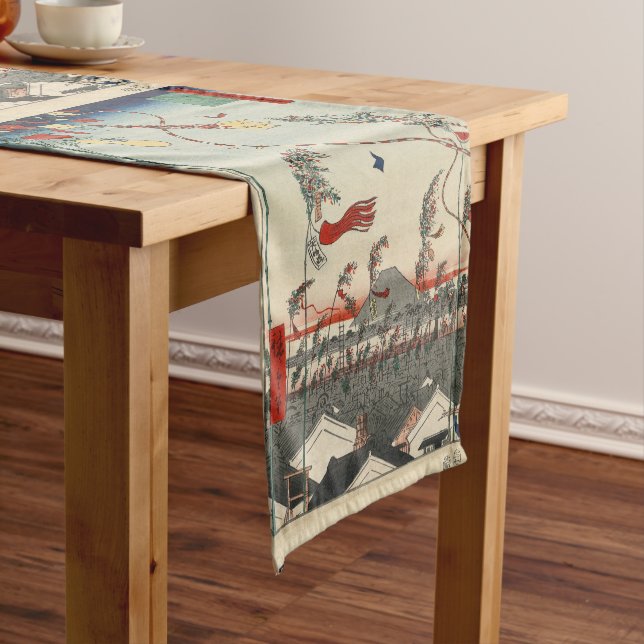 Die blühende Stadt, Tanabata Festival Kurzer Tischläufer (Beispiel)