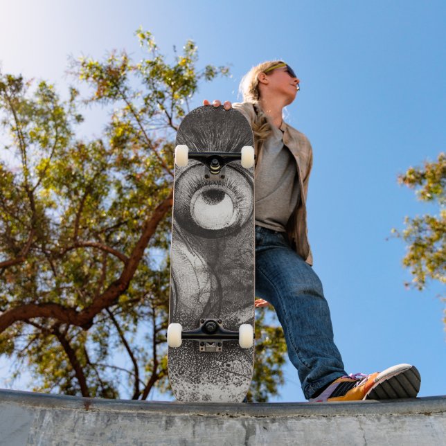 Die blühende Vision: Redons Abstrakte Skateboardku Skateboard (Außenbereich 1)