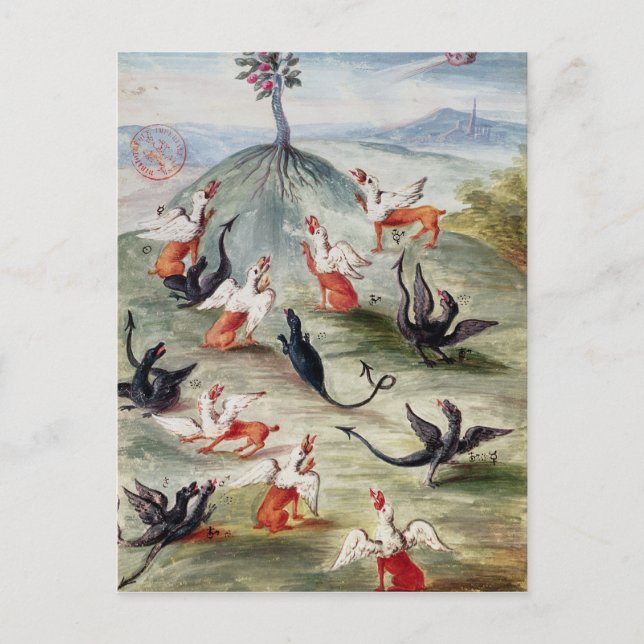 Die Blume auf dem Berg Postkarte (Vorderseite)