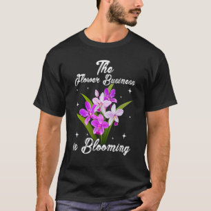 Die Blume-Business boomt floristischer Gartenplan T-Shirt