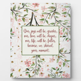 Die Blume der japanischen Kirsche blühen einen Mom Fotoplatte