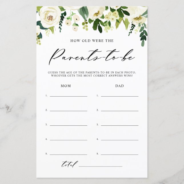 Die Blume des weißen Winters, wie alt die Elternka (Vorderseite)