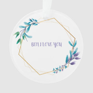 DIE BLUME IST BLAU UND ICH LIEBE IHNEN ORNAMENT