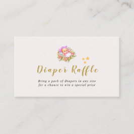 Die Blume Rosa und Gold ist ein Thema für Mädchen. Begleitkarte