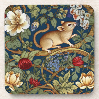Die Blume und die Maus Jugendstil Getränkeuntersetzer