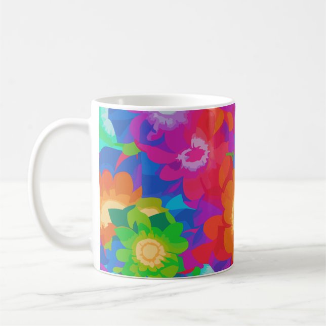 Die Blumen der Farben  Kaffeetasse (Links)