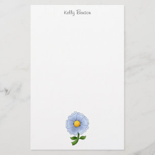 Die Blumen der Mutter · Blaue Blume Briefpapier