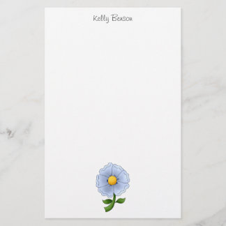 Die Blumen der Mutter · Blaue Blume Briefpapier