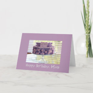 Die Blumen-Geburtstags-Kuchen-Gruß-Karte der Mama Karte