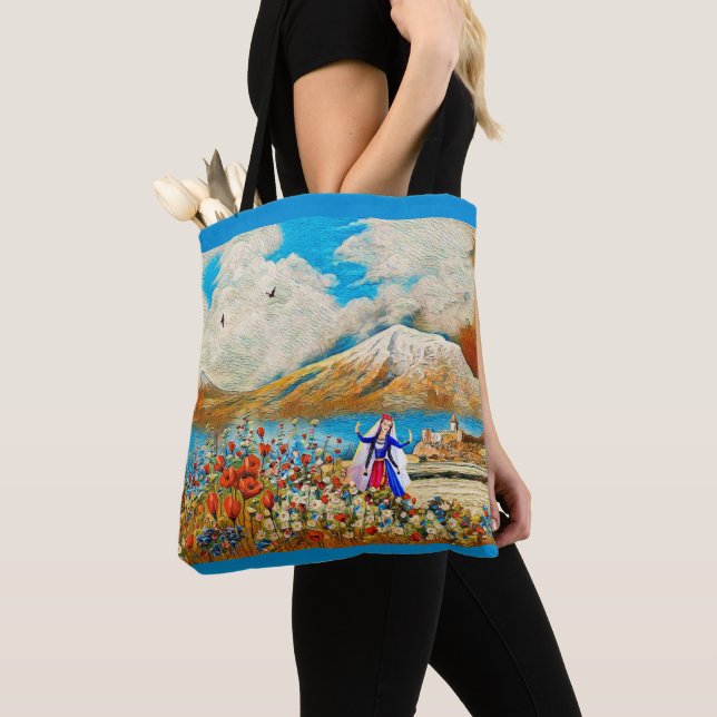 Die Blumentiertasche (Von Nahem)
