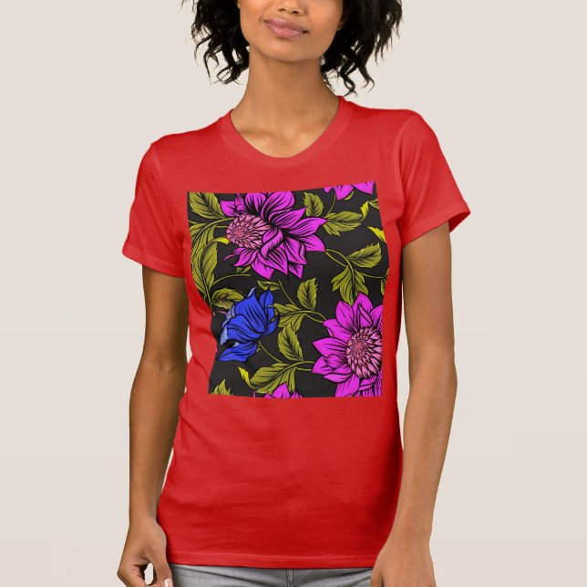 Die Blumenüberraschung. T-Shirt (Vorderseite)