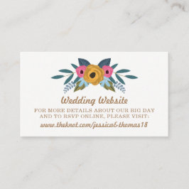 Die Blumenzeremonie der weißen Hochzeit Begleitkarte