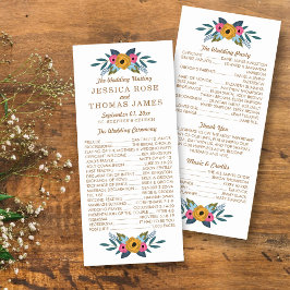 Die Blumenzeremonie der weißen Hochzeit Programm