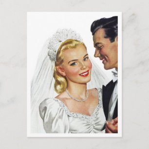 Die Blushing Bride tanzt mit dem Groom Postkarte
