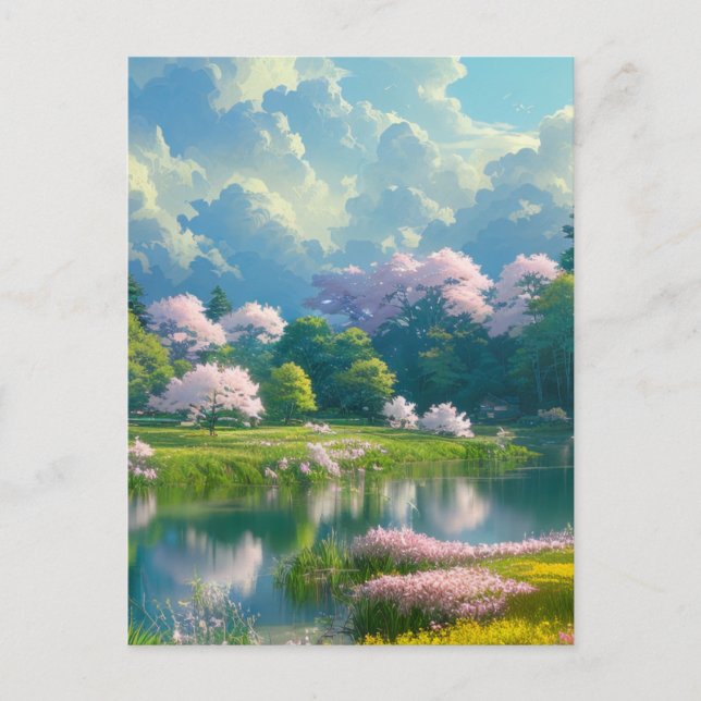 Die blutige Symphonie der Farben der Natur Postkarte (Vorderseite)