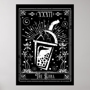 Die Boba Tea Tarot Card Poster