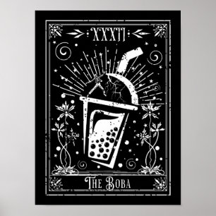 Die Boba Tea Tarot Card Poster