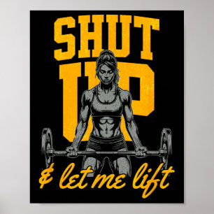 Die Bodybuilding der Schwindelfrauen Muscle Sa Poster